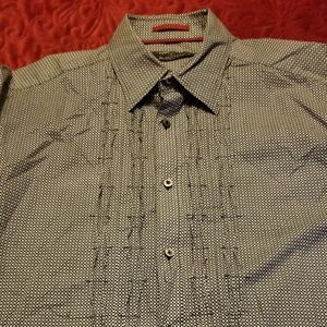 BUGATCHI UOMO Causal Tuxedo Style Shirt